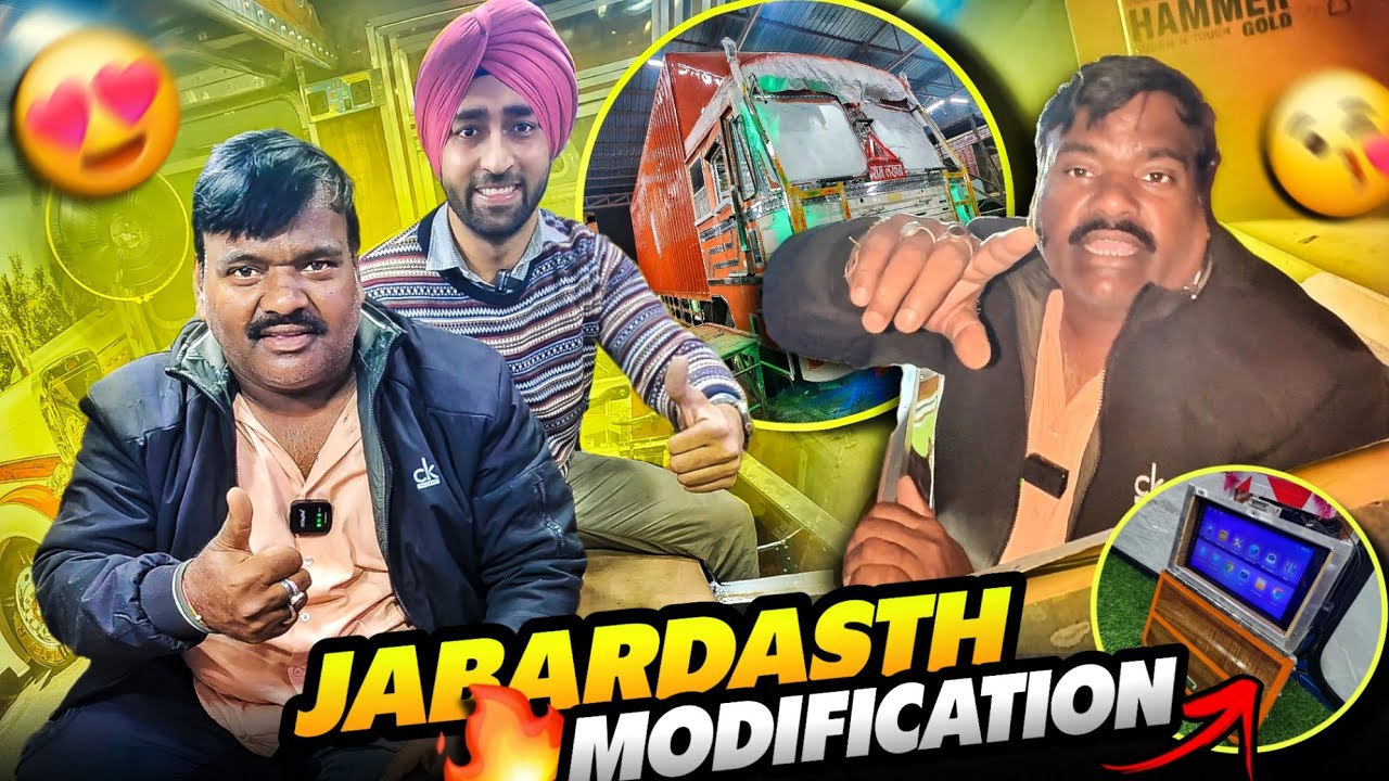 Hamare Truck Ka Modification Complete LED Screen Camera Lag Gaya 😍 || Truck Modification || #vlog