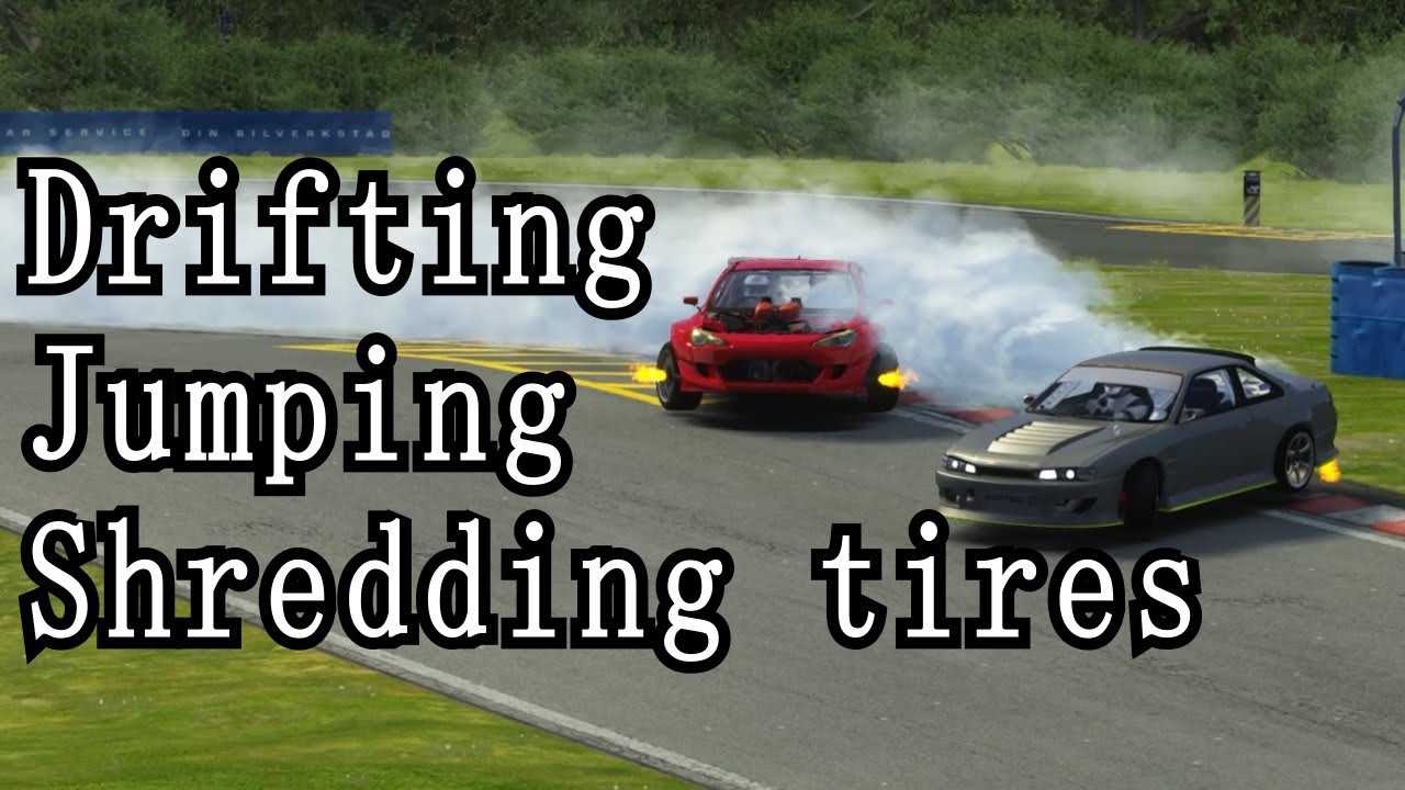 Tandem drifting at Sweden Ring Knutstorp and Estonian Kehala Ring | Assetto Corsa