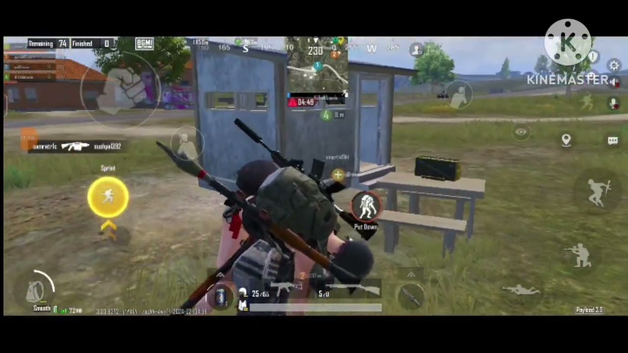 BGMI gameplay.# Intense fight.# Albert Gaming.