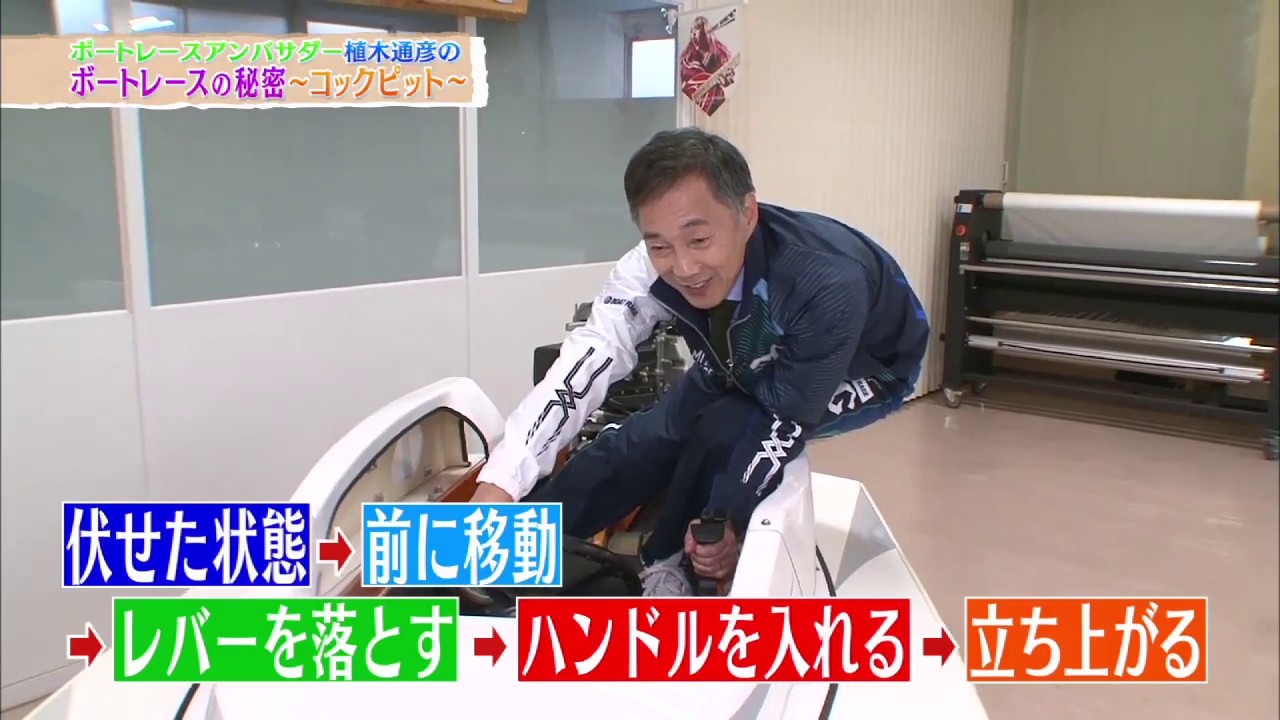 植木通彦のボートレースの秘密　コックピット　SG10冠のレジェンドレーサー植木通彦・元選手のモンキーターン実演！｜ボートレース公式