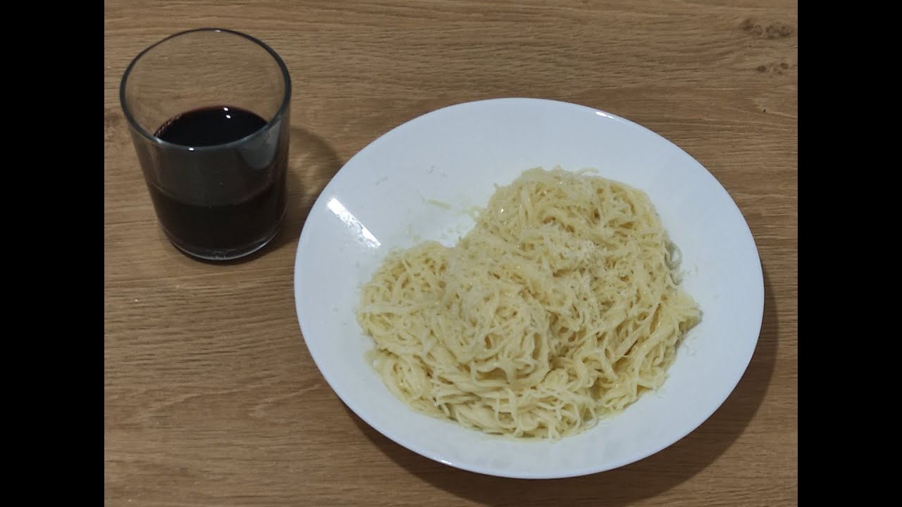 Тонкие спагетти с маслом и пармезаном - Итальянская кухня - Быстрый и вкусный рецепт