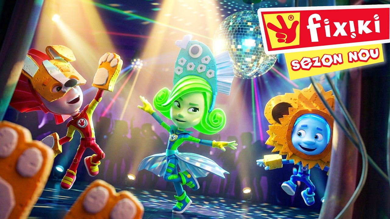 😲 Zoo-Disco cu Fixiki! Cine poate dansa cel mai bine? 🐾 -  Desene animate în română