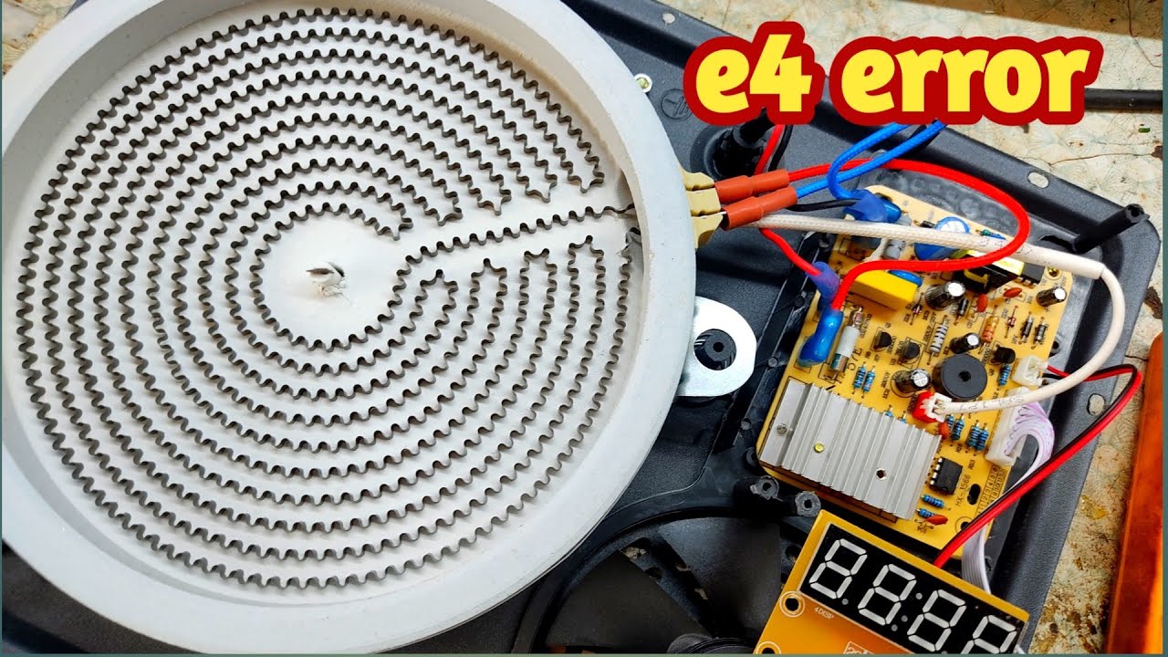 e4 error in surya infrared Induction ! Surya induction cooker repair ! e4 error repair