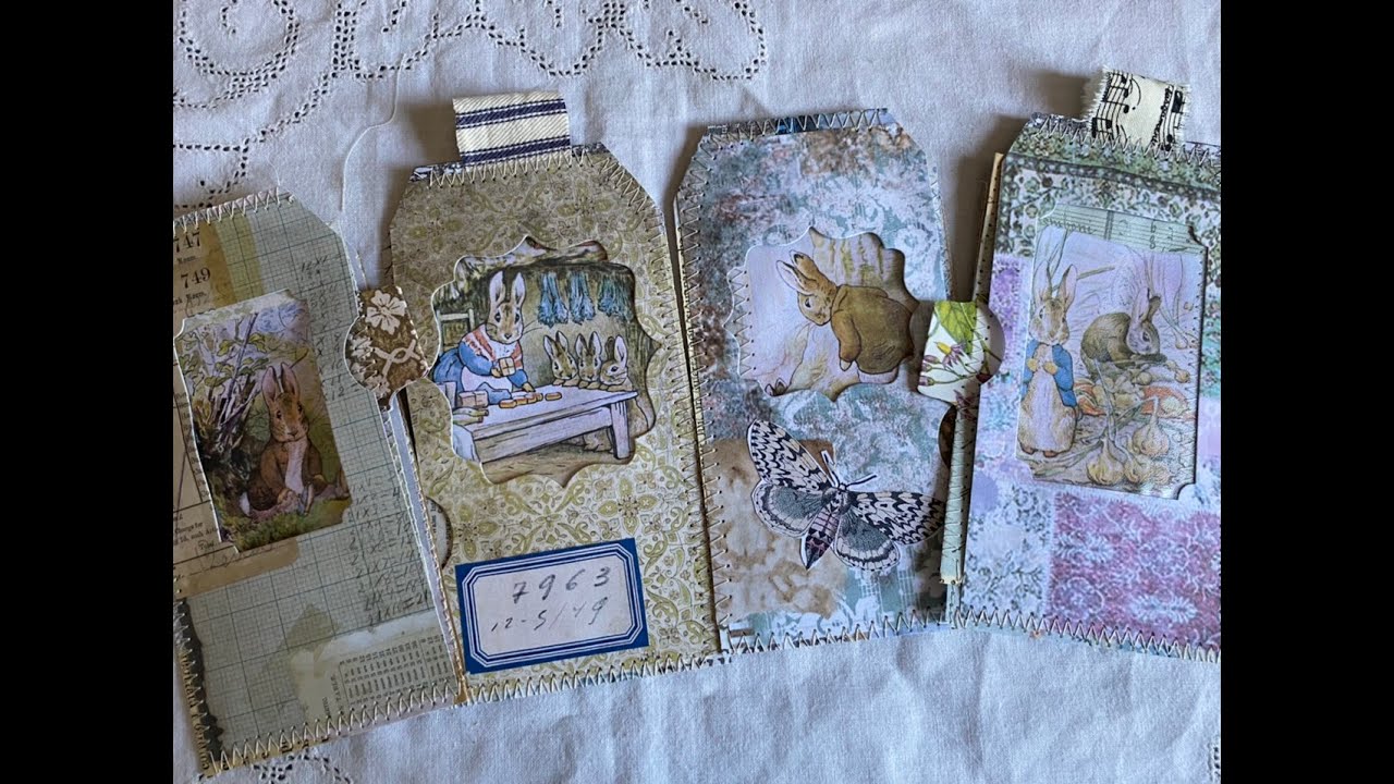 #The100DayProject | Day 99: window tags with small tags | Inspired by : Beatrix Potter