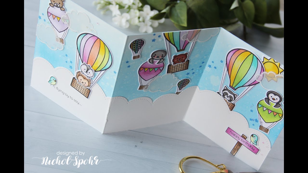 Pretty Pink Posh | Fly Away Friends Tri-Fold Card