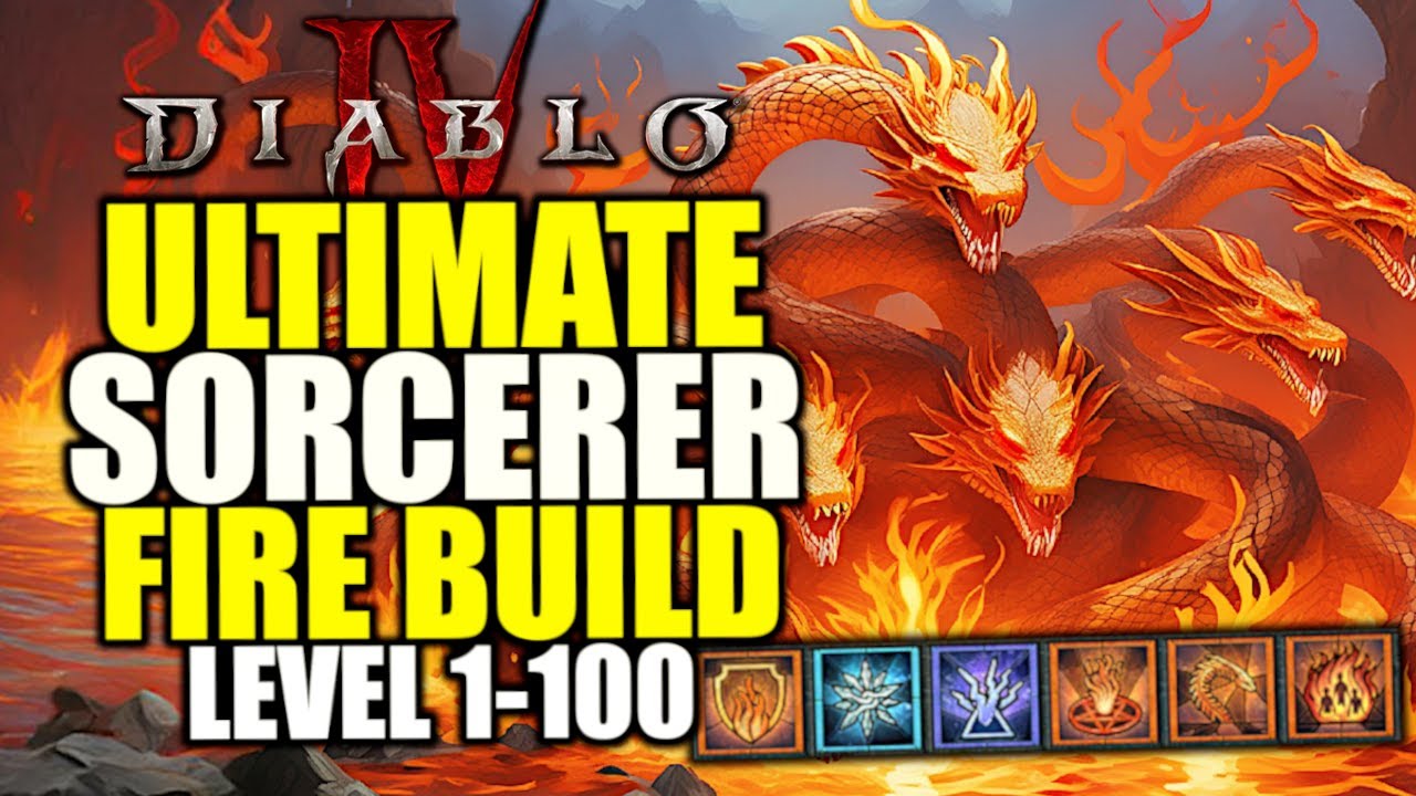 Diablo 4 BEST Sorcerer Leveling Build for Season 4 - ULTIMATE FIRE Sorcerer Build