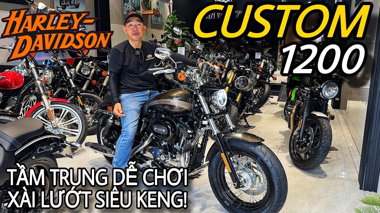 Harley Davidson Custom 1200 siêu keng lướt dễ trải nghiệm phục vụ anh em nhập môn làm quen PKL 😎🏍️