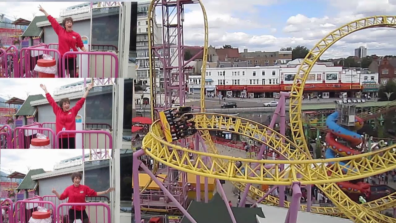 Sky Drop front seat on-ride HD POV Adventure Island