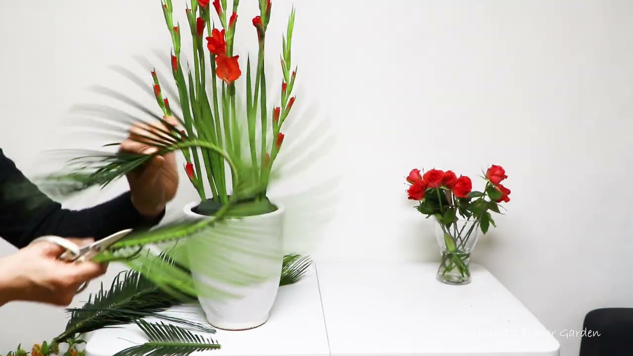 성령강림절 성전꽃꽂이 하기/Holy Spirit's Day flower arrangement