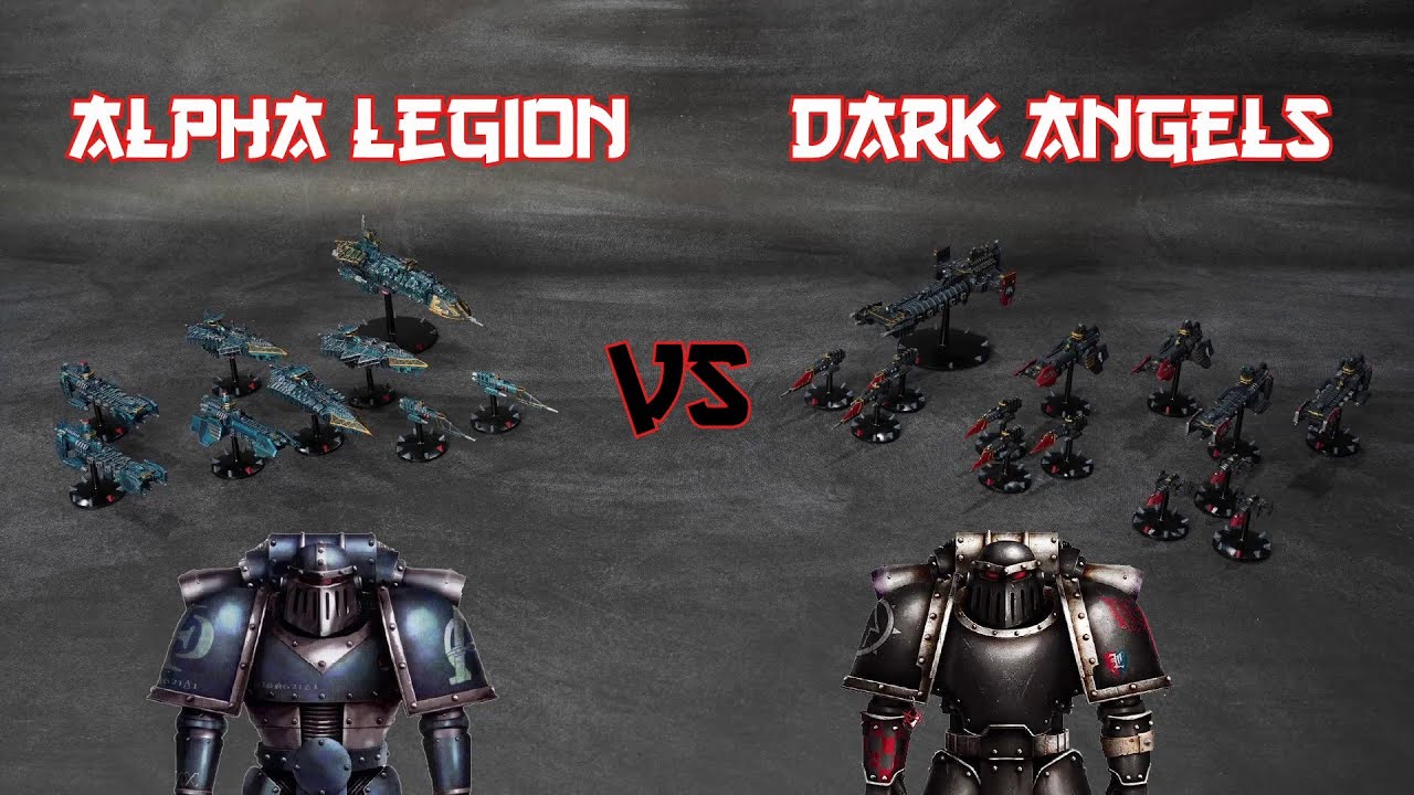 Horus Heresy Battlefleet Gothic Battle Report -  Alpha Legion v Dark Angels - Fleet Engagement