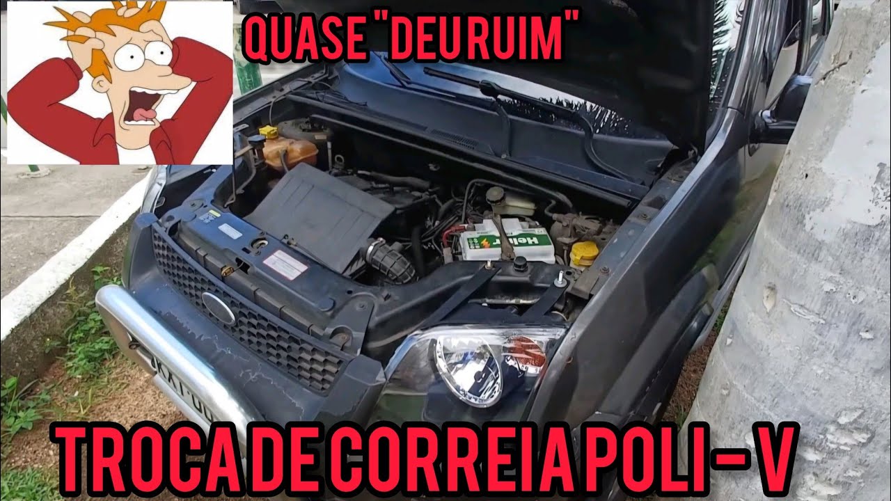 Troca da correia poli-v , correia de acessórios ford ecosport