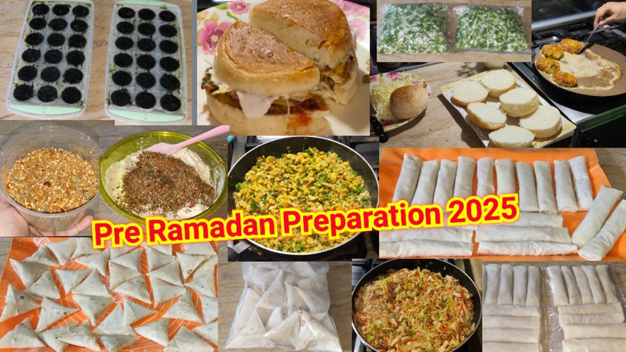 Ramzan Preparation 2025|Meal Prep ideas & tips for saving time in Ramadan|Make & Freeze Snacks iftar