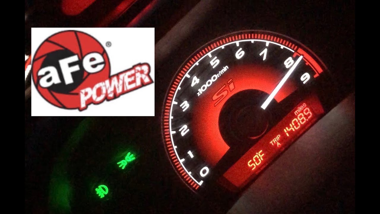 8th Gen Civic Si VTEC Crossover Comparison. aFe Drop In Filter to stock.