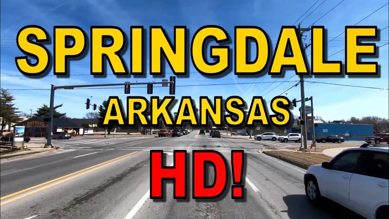 Springdale Arkansas in HD! - Driving Tour - Ozark Town