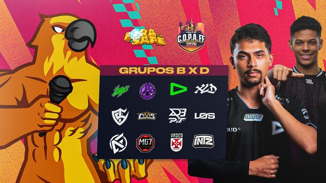 🔴COPA FF COM FORA DA SAFE - GRUPOS B x D🔴#FREEFIRE