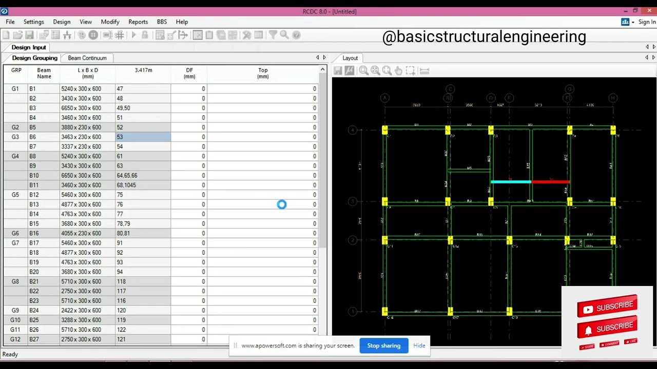 Staad Pro Lecture : Design of RCC Beams #beam #rcdc