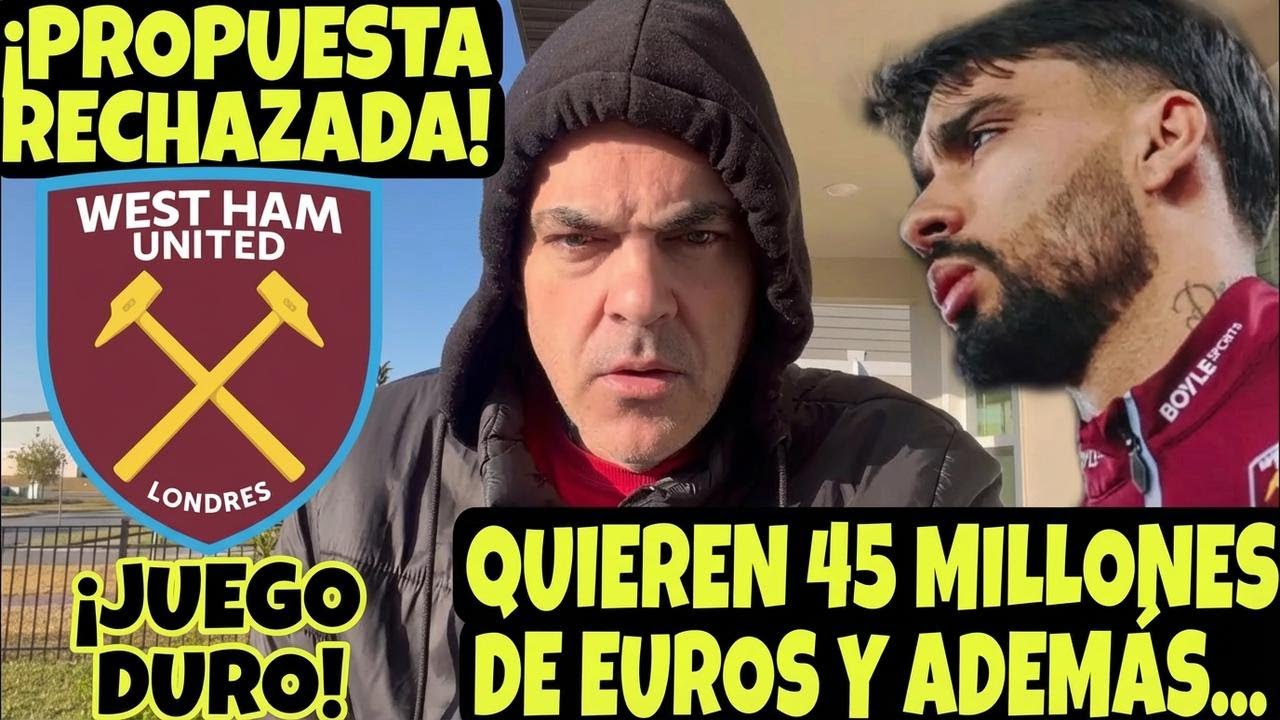 ¡West Ham rechaza oferta y pide más para liberar hasta junio! ¡Crisis en el Botafogo!