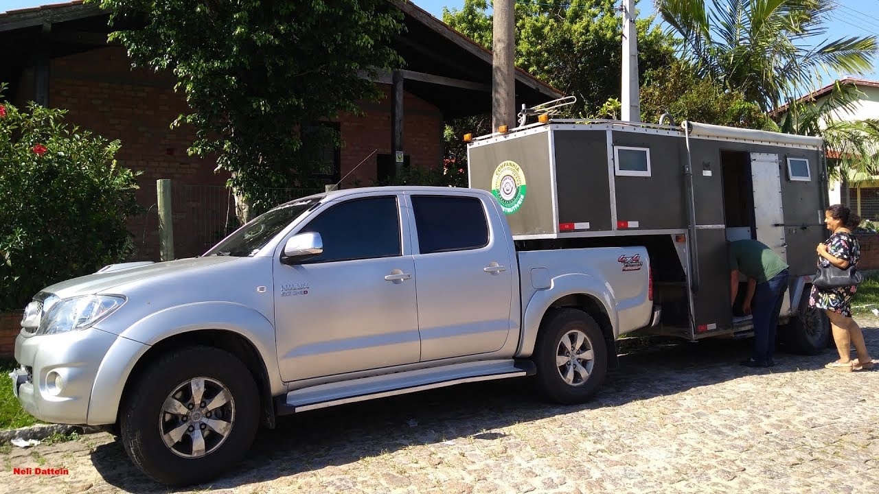 Hilux 3.0 D4D - 4x4, Trailer De viagem Quinta Roda Off-Road, Montagem Artesanal, Vânio E Antônia.