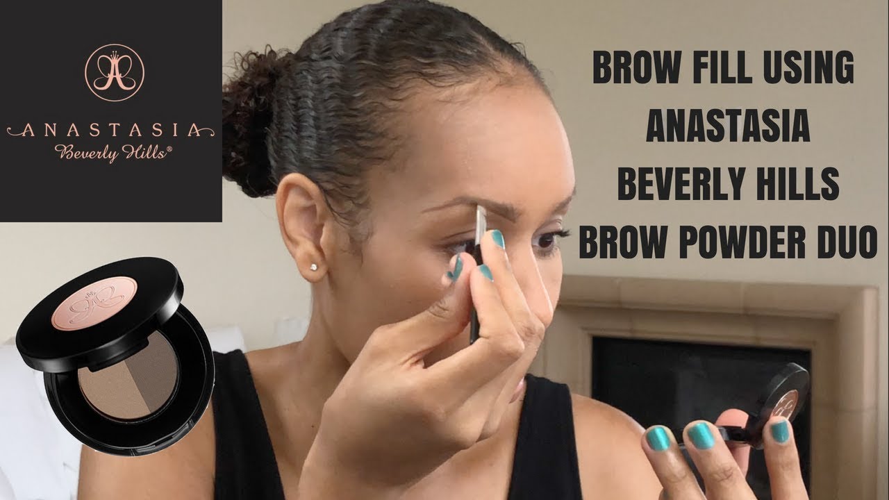 КАК СДЕЛАТЬ | Заполнить брови пудрой Anastasia Beverly Hills Brow Powder | Мягкий коричневый