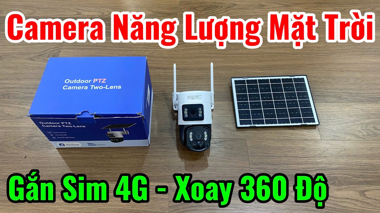 Camera Yoosee 2 Mắt Chạy Pin Năng Lượng Mặt Trời - Hướng Dẫn Sử Dụng Cài Đặt Camera Xem Trên ĐT