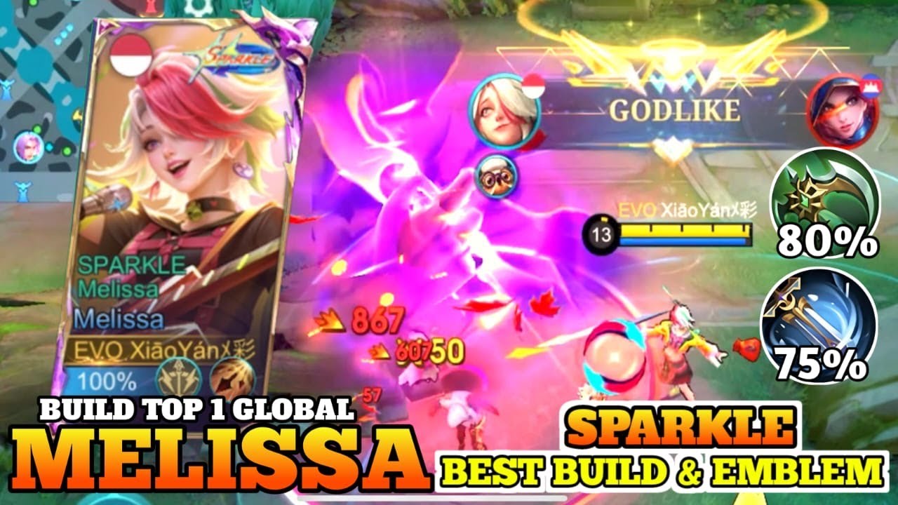 INSANE DAMAGE MELISSA! | MELISSA BEST BUILD 2025 | BUILD TOP GLOBAL MELISSA || MELISSA GAMEPLAY MLBB