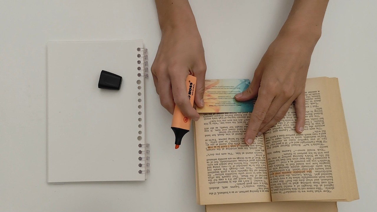 ASMR Text Highlighting with Page Turning (No Talking)