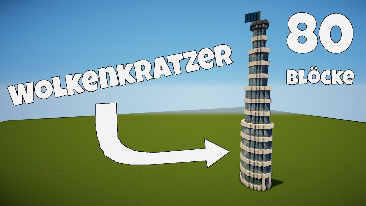 MINECRAFT WOLKENKRATZER HAUS bauen TUTORIAL [HAUS 93]