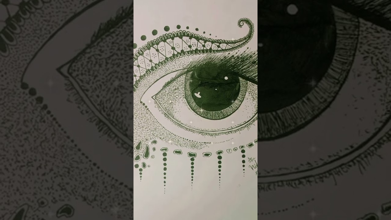 #eye *mandala art*!! by me💞...||Nisha_art||🦋🔥