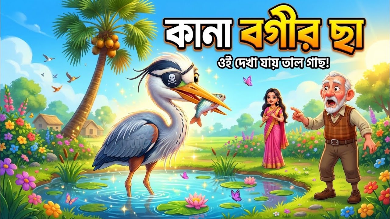 ওই দেখা যায় তাল গাছ | Kana Bogir Chha Bangla Rhyme | Kids Song | Tanha Kids