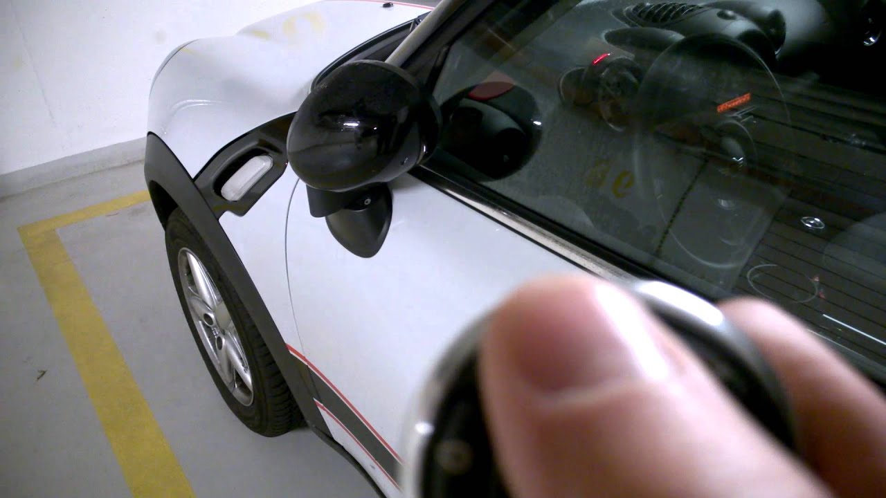Mini Countryman Wing Mirror Folding from the Fob Key
