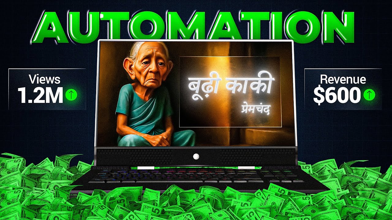 Transforming Hindi Book Stories into AI Movies | Automation with Ai One Click Method