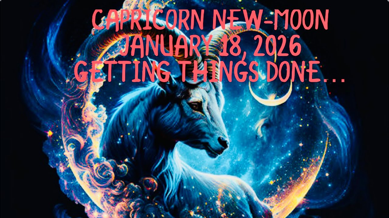 Capricorn New Moon January 18 - February 1, 2026: Getting things done...
