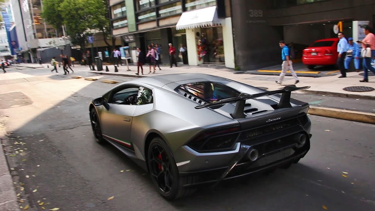 Lamborghini Huracan Performante en las calles de la Ciudad de México