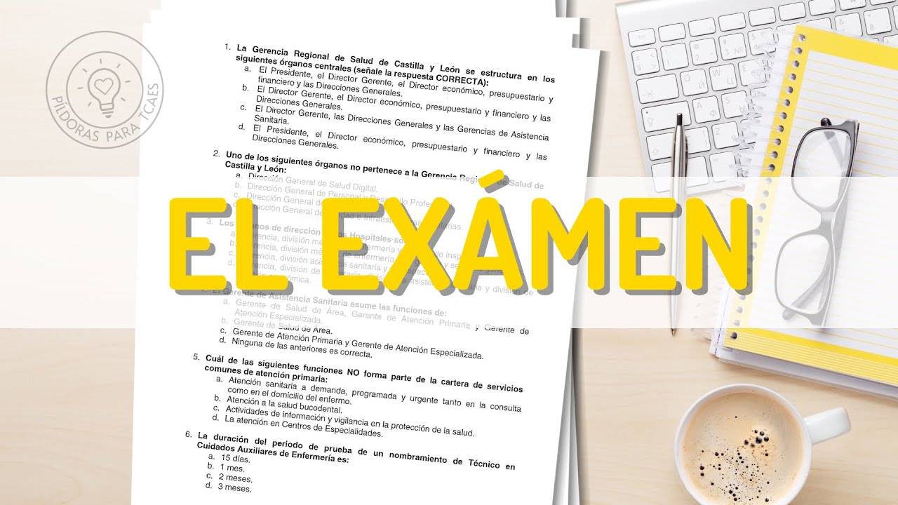Examen SACYL TCAE 2024: Todas las Preguntas Exactas del Test 🎯 (Sin Respuestas)