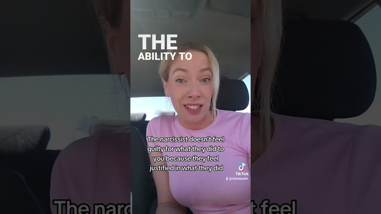 The narcissist doesn't feel guilty for what they did because they feel justified in what they did