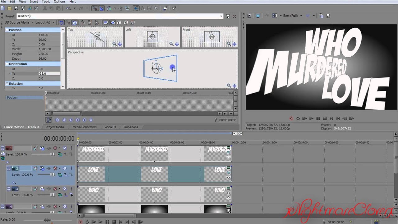 Sony Vegas 3D Effect Tutorial
