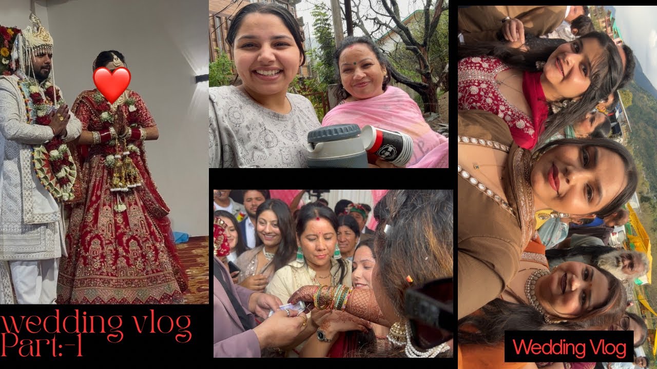 Wedding vlog ❤️🧿 (part:-1). Himachali wedding 🤌🏻🩷