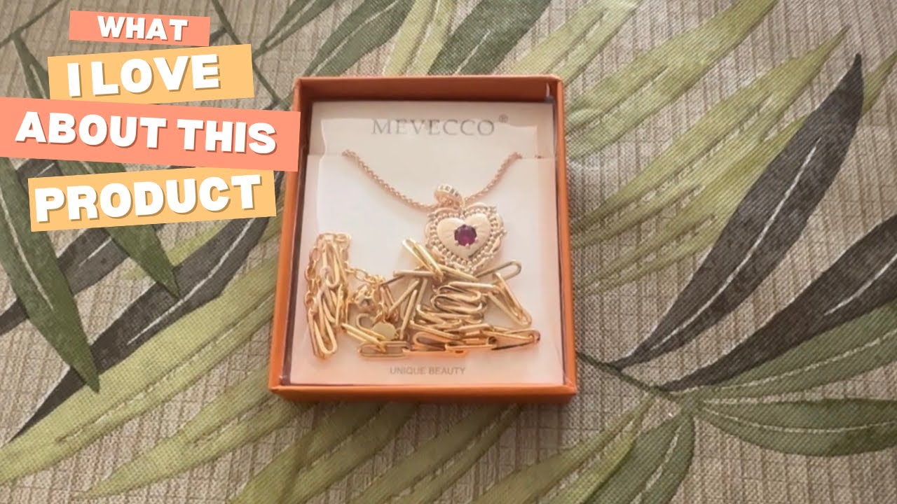 MEVECCO Layered Gold Necklace Review ✨ | Dainty Heart Charm Gift Idea