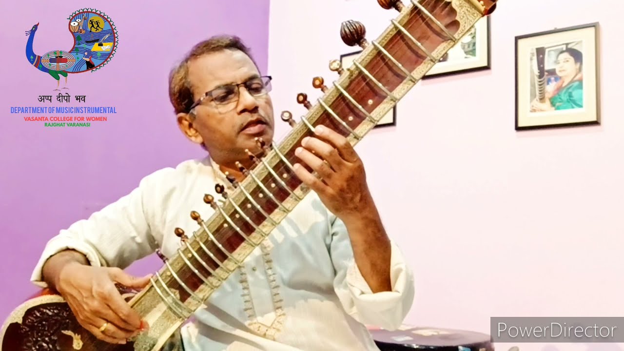 How to play Meend  on Sitar Part-3, सितार में मीड़ का वादन कैसे करें। भाग-3.Dr.Sanjay Verma.