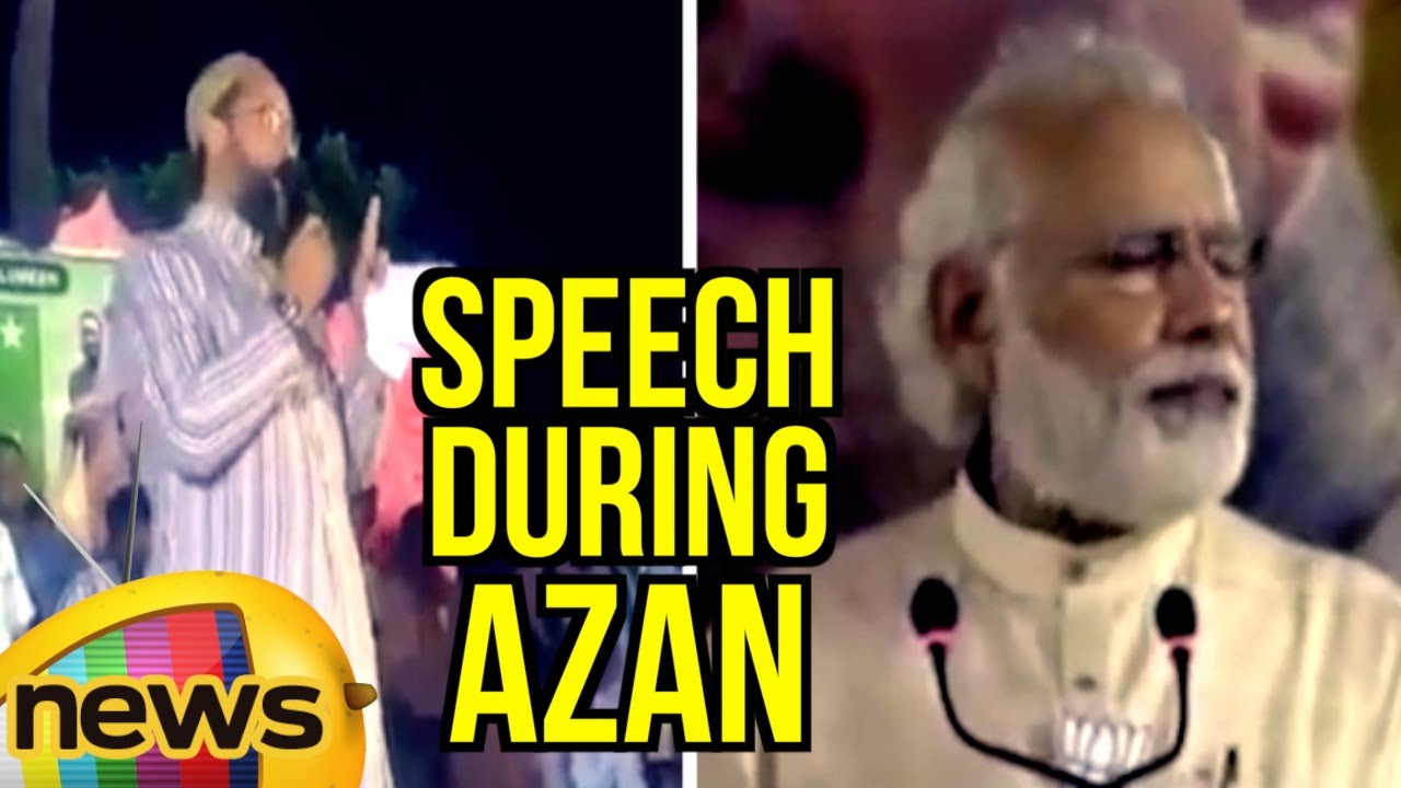 Asaduddin Owaisi Continues Speech During Azan | Owaisi Vs PM Modi | Mango News