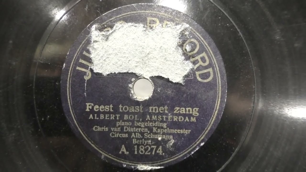 Albert Bol, Amsterdam: Feest toast met zang. (1909).