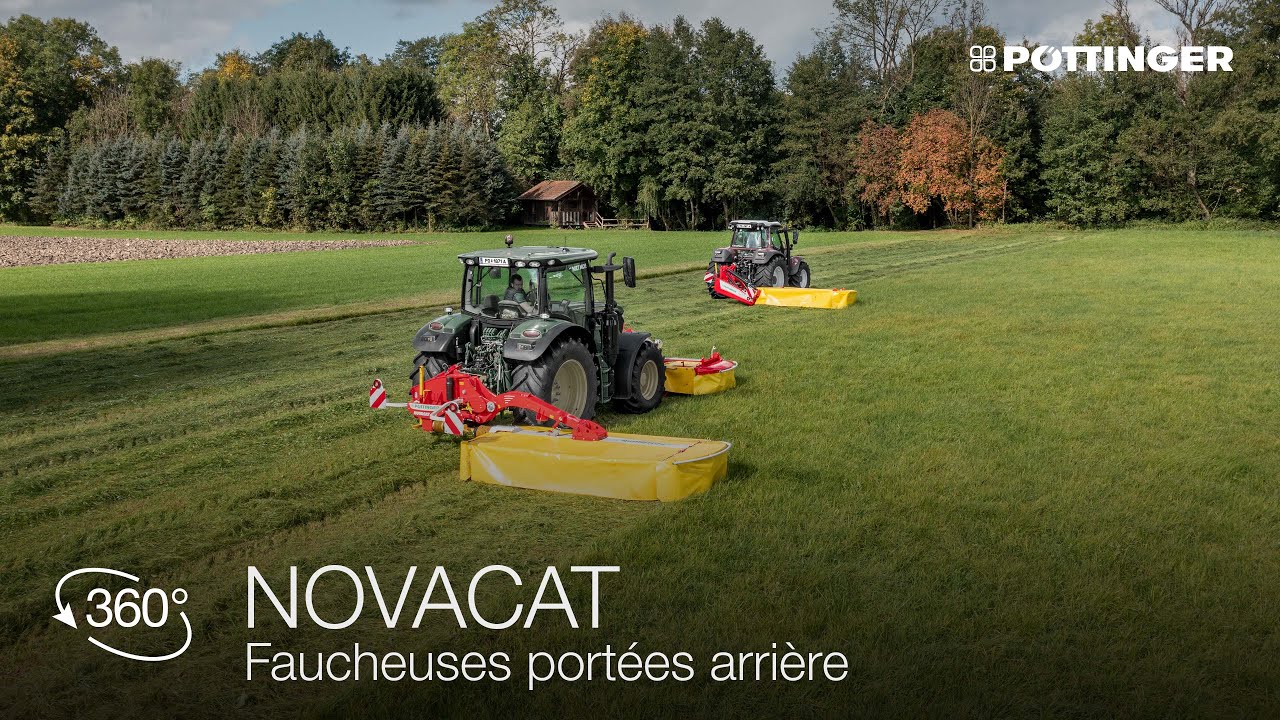 PÖTTINGER – NOVACAT / NOVADISC – Présentation faucheuses portées arrière par Markus Gahleitner [FR]
