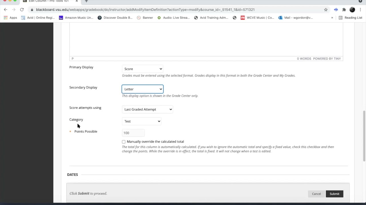 Setting Up Your Blackboard Grade Center - Faculty