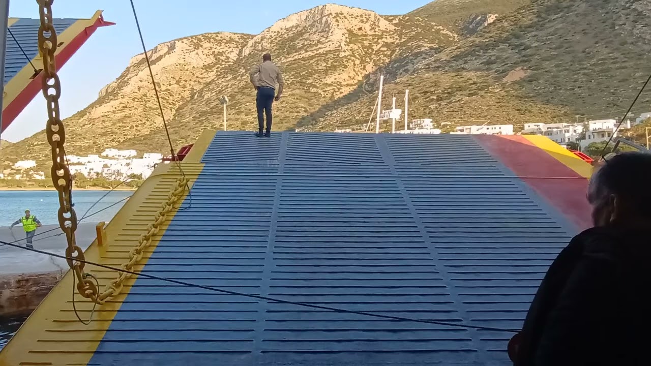 Arrival at Sifnos Island Greece April 2025
