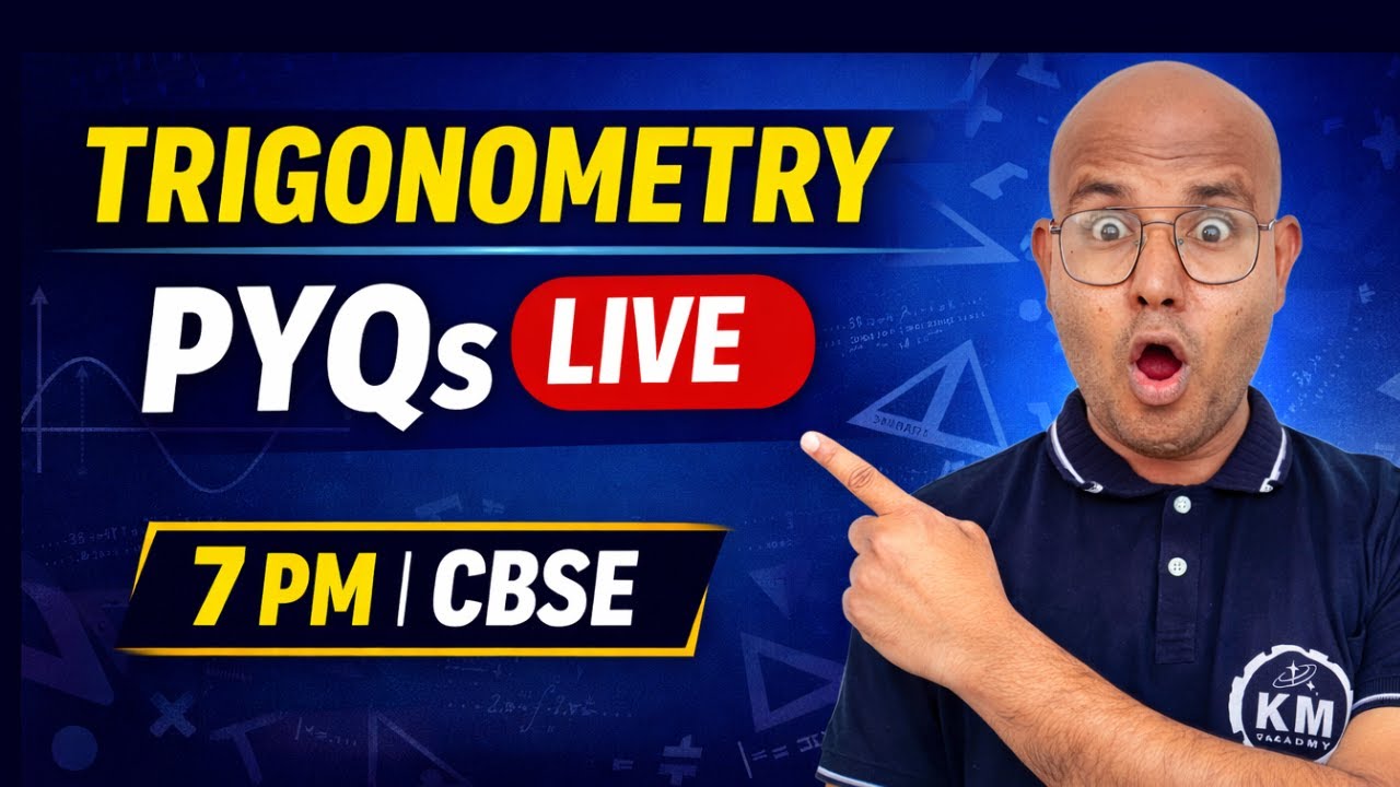 Trigonometry PYQs Class 10 LIVE | Standard Maths | CBSE Board Exam 2025 | Kismam Academy