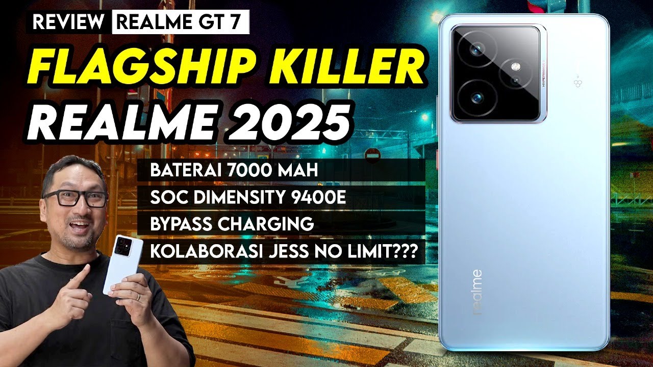 Flagship Killer realme 2025, Baterai 7000 mAh, Dimensity 9400e, Bypass Charging: Review realme GT 7