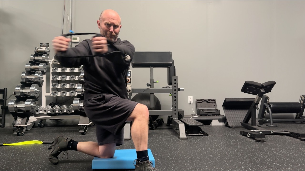 Improve Upper & Lower Body Separation: Half Kneeling Cable Chop with Rotation