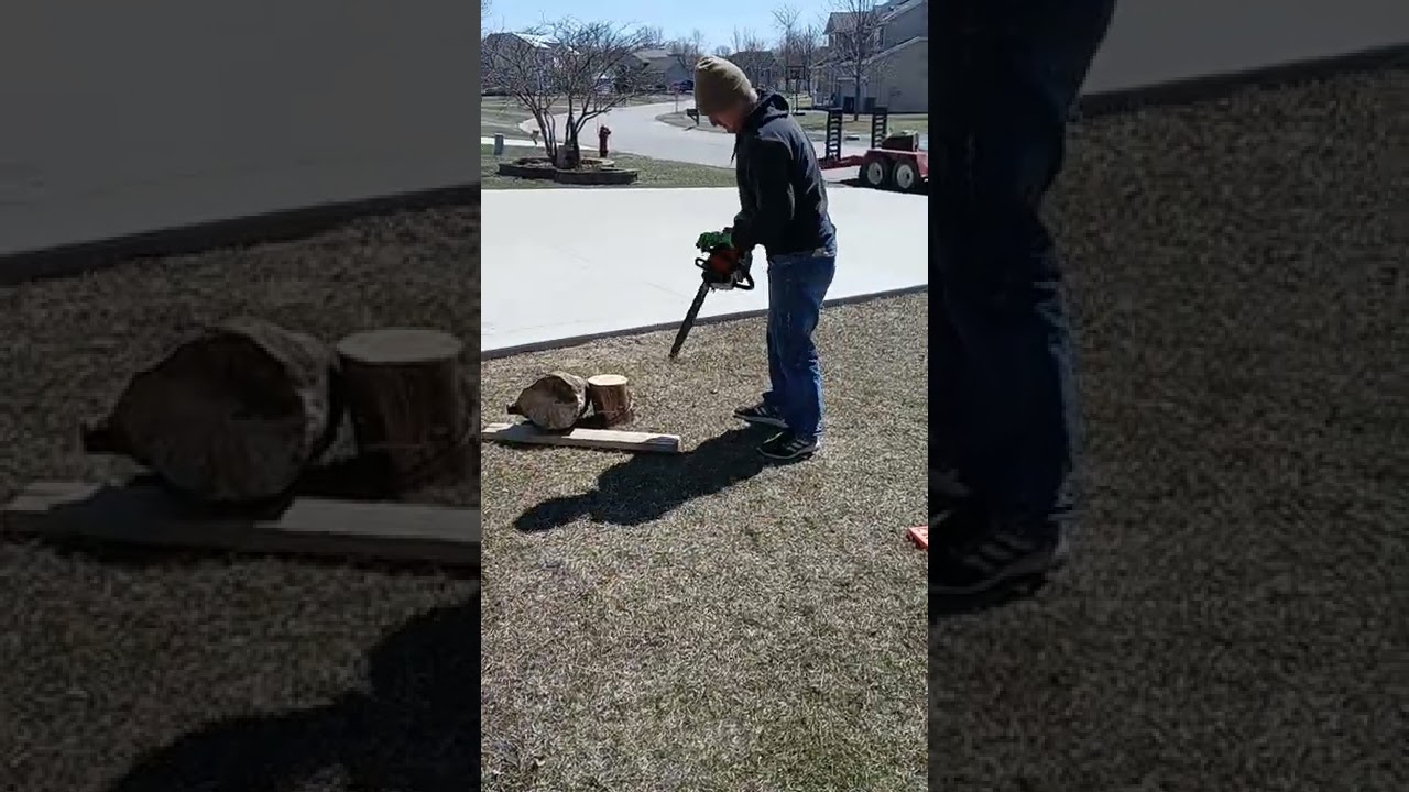 Stihl 026 Chainsaw Test Run 16'' inch Bar