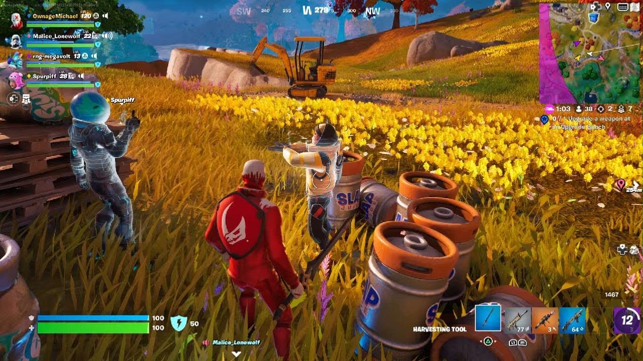 Fortnite Chapter 4 Season 1 NPC Rift # 4 Slurp Leviathan and Bone Wasp