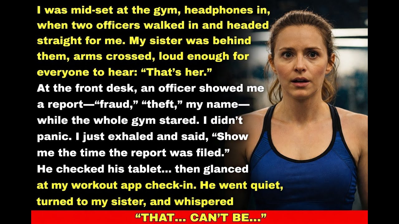 Police Walked Into My Gym and Came Straight for Me—My Jealous Sister Lied So I’d Lose Everything…